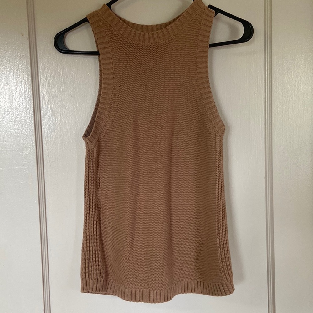 Woven Sleeveless Sweater